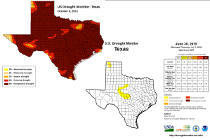 Drought Graphics 2011 and 2015